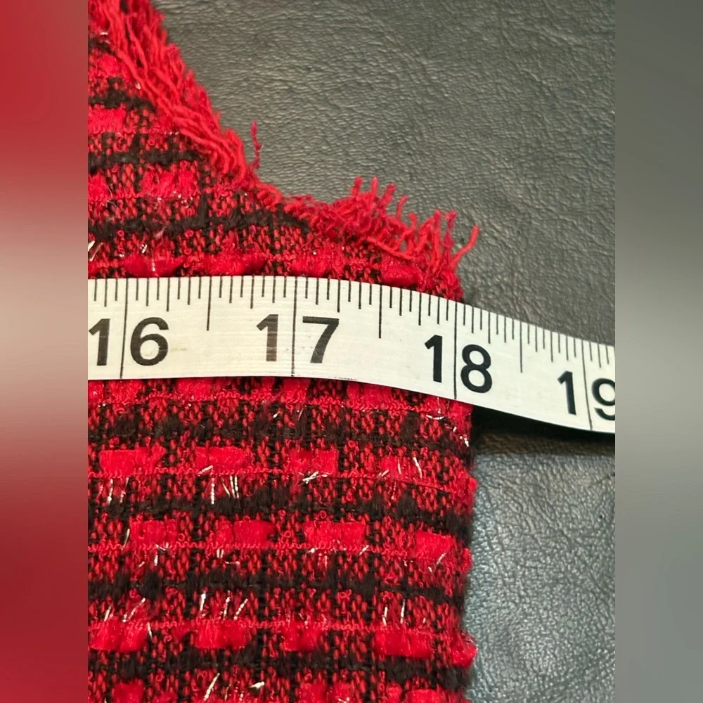 Ann Taylor Textured Red Midi Dress - Picture 11 of 15